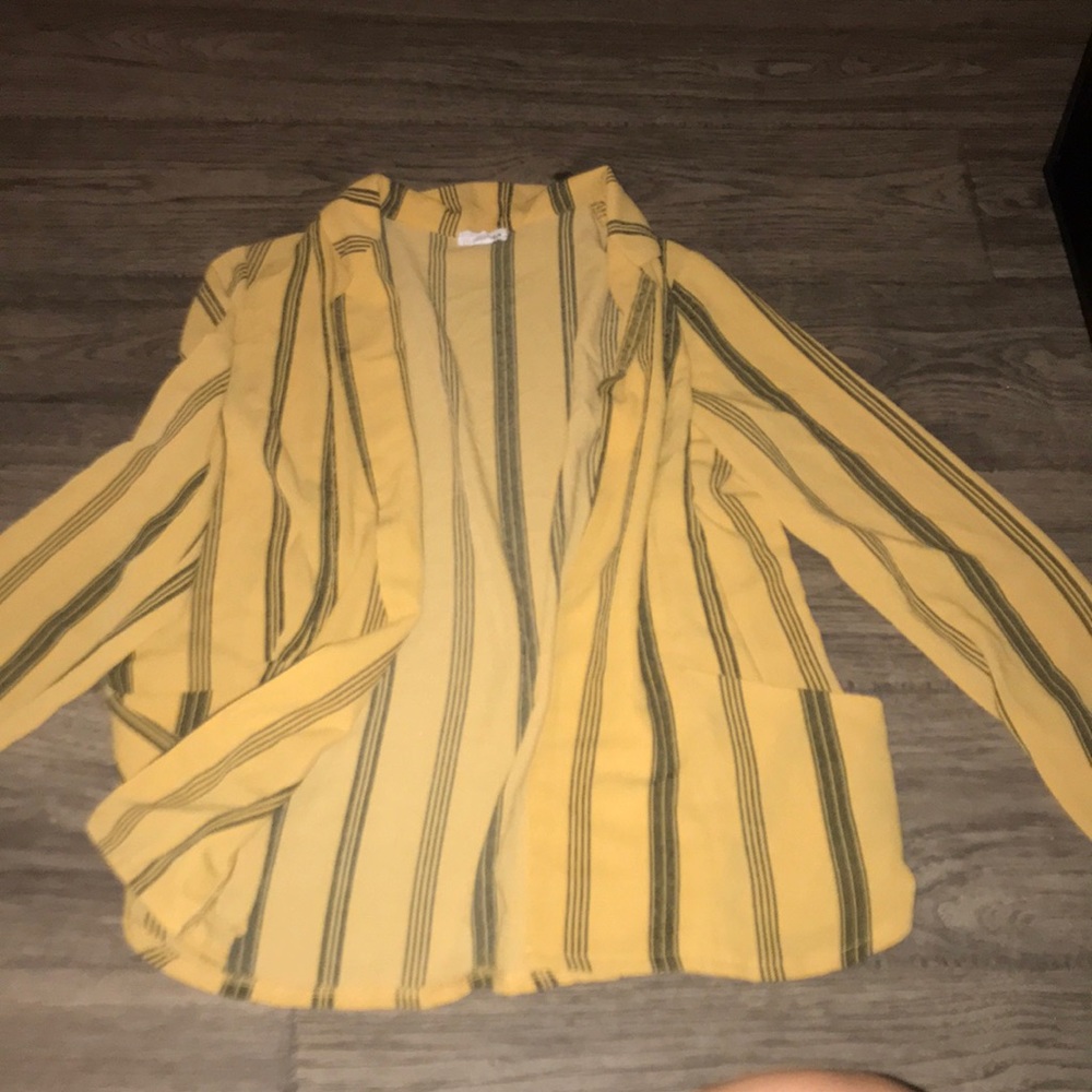 Yellow striped shirt